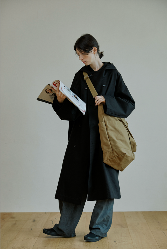 HOODED TRENCH COAT