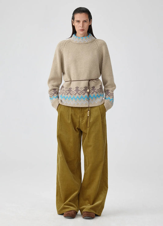 WIDE CORDUROY TROUSERS
