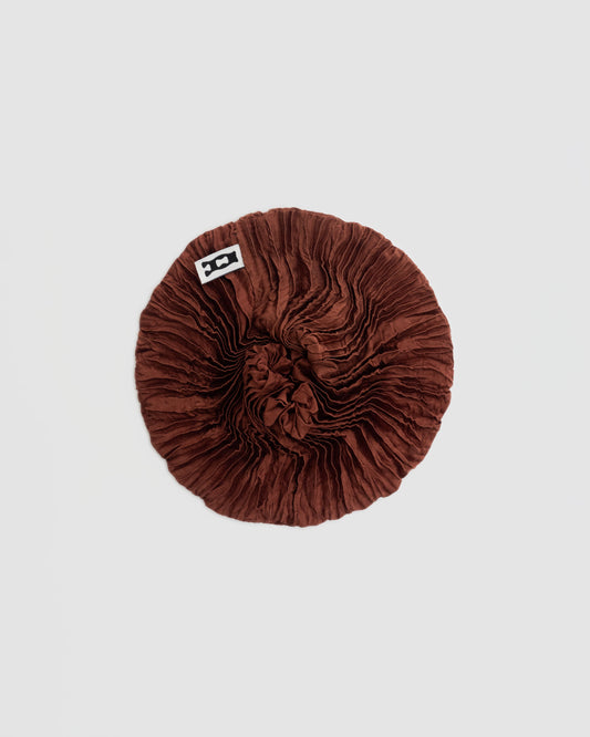 PLISSÉ SATIN SILK SCRUNCHIE
