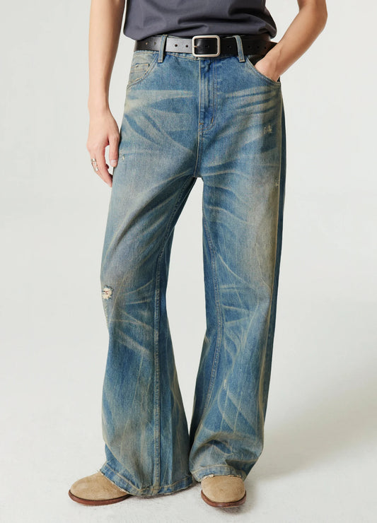 NEVADA WASH STRAIGHT JEANS