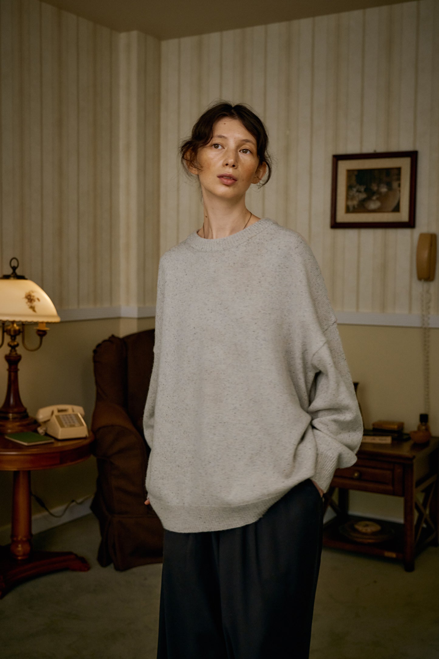 RELAXED CREWNECK SWEATER