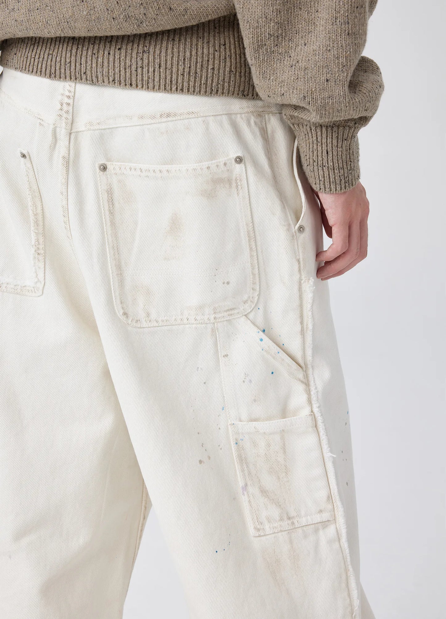 DISTRESSED PAINTER PANTS