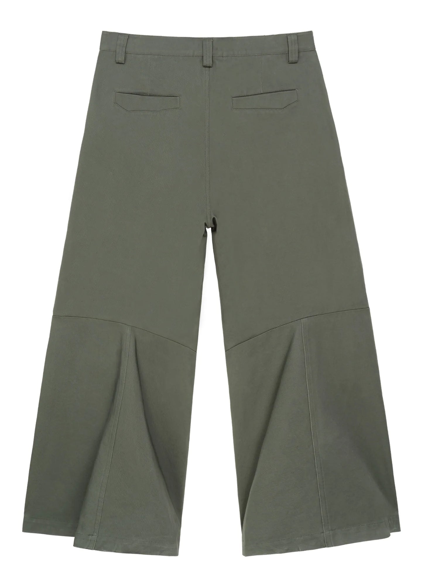 WIDE LEG COTTON TROUSERS