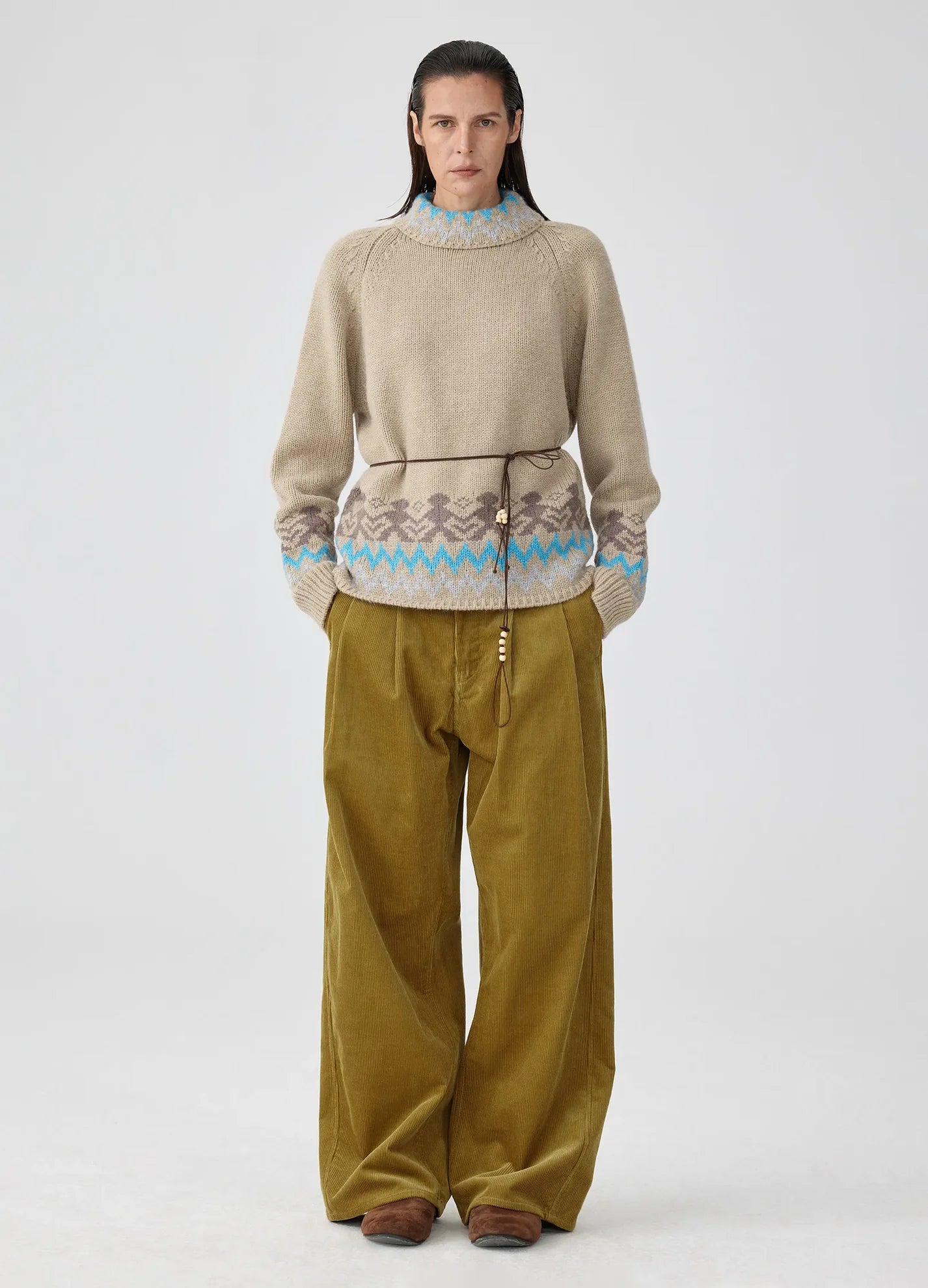 WIDE CORDUROY TROUSERS